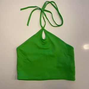Zara green halter top
